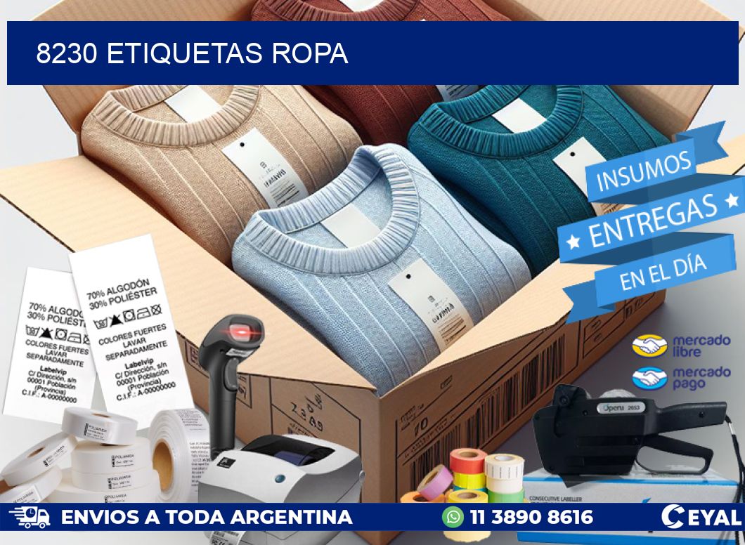 8230 ETIQUETAS ROPA