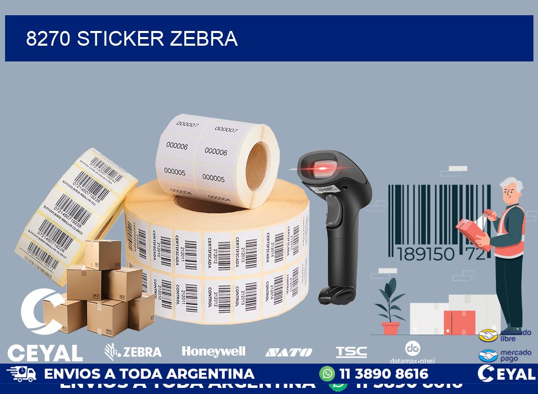 8270 sticker zebra