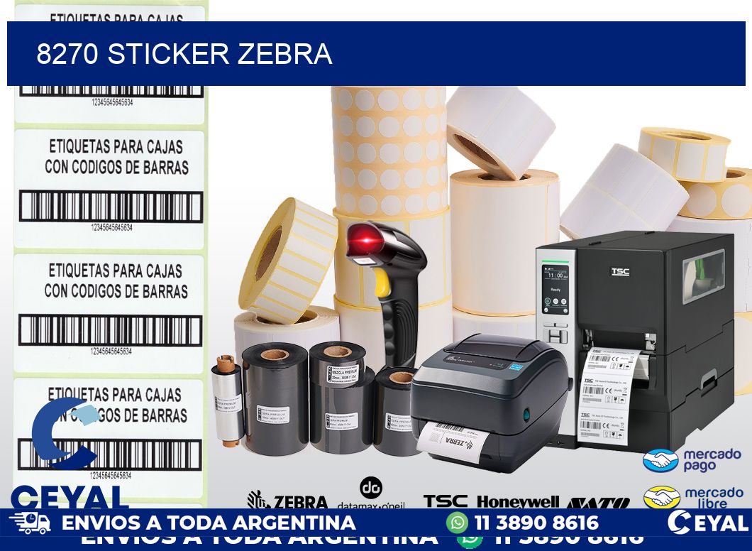 8270 sticker zebra