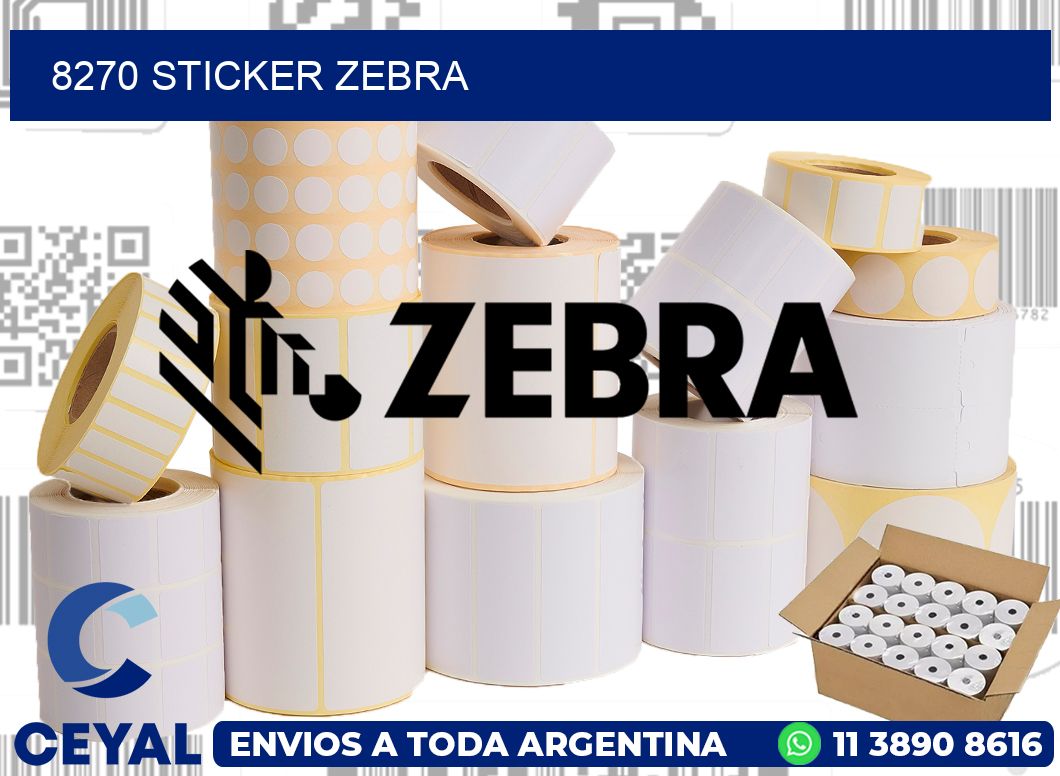 8270 sticker zebra