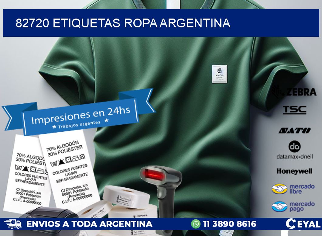 82720 ETIQUETAS ROPA ARGENTINA