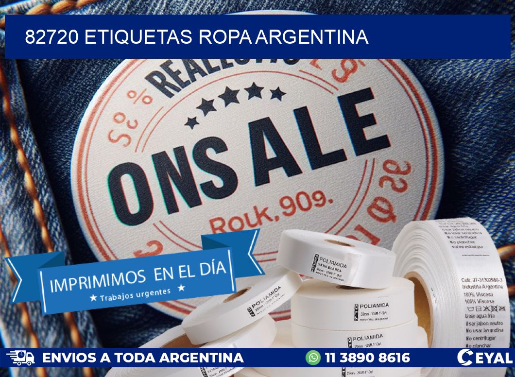 82720 ETIQUETAS ROPA ARGENTINA