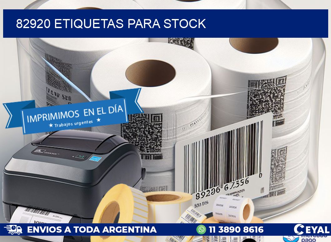 82920 ETIQUETAS PARA STOCK