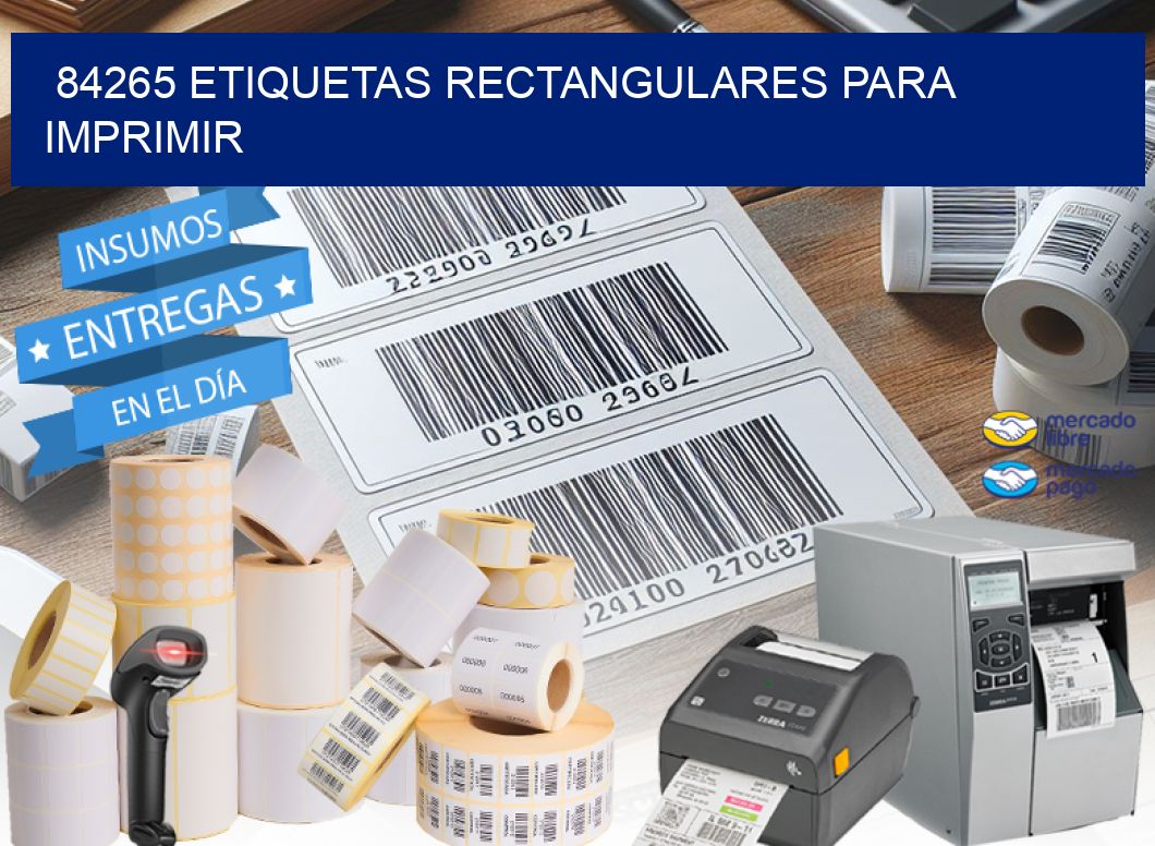 84265 etiquetas rectangulares para imprimir