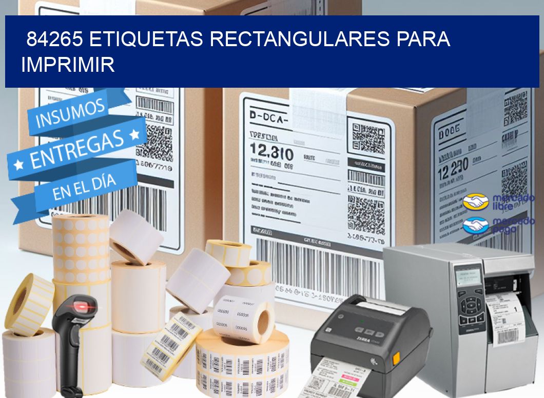 84265 etiquetas rectangulares para imprimir