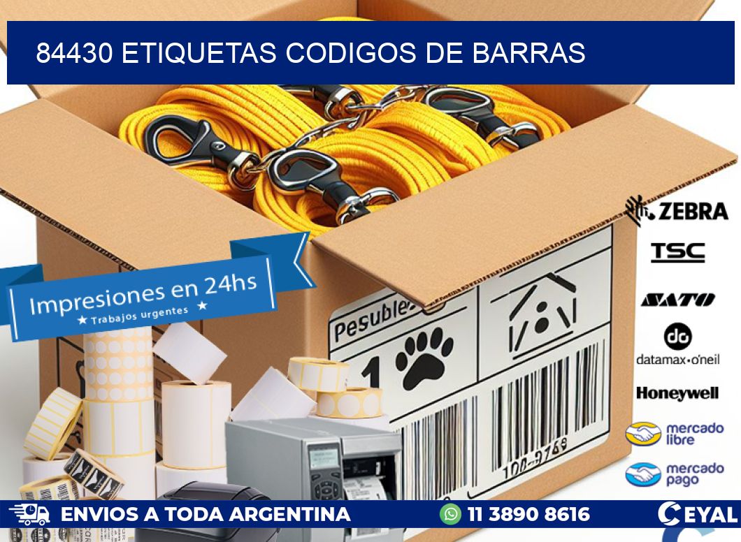 84430 etiquetas codigos de barras