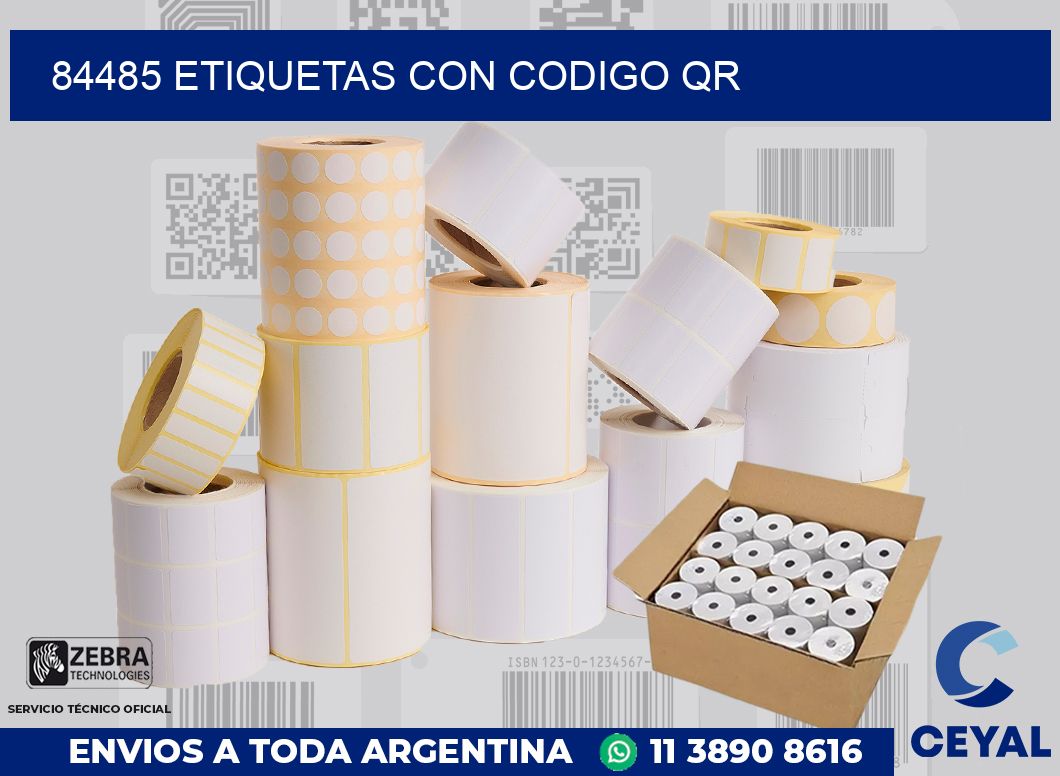 84485 ETIQUETAS CON CODIGO QR