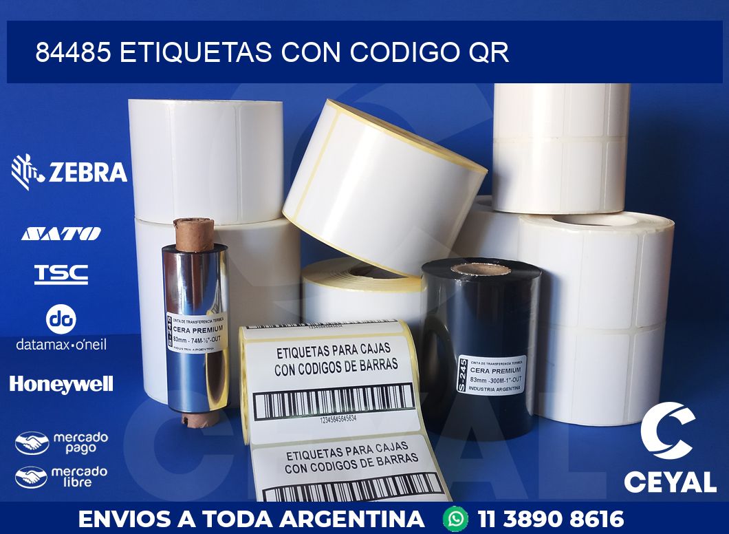 84485 ETIQUETAS CON CODIGO QR