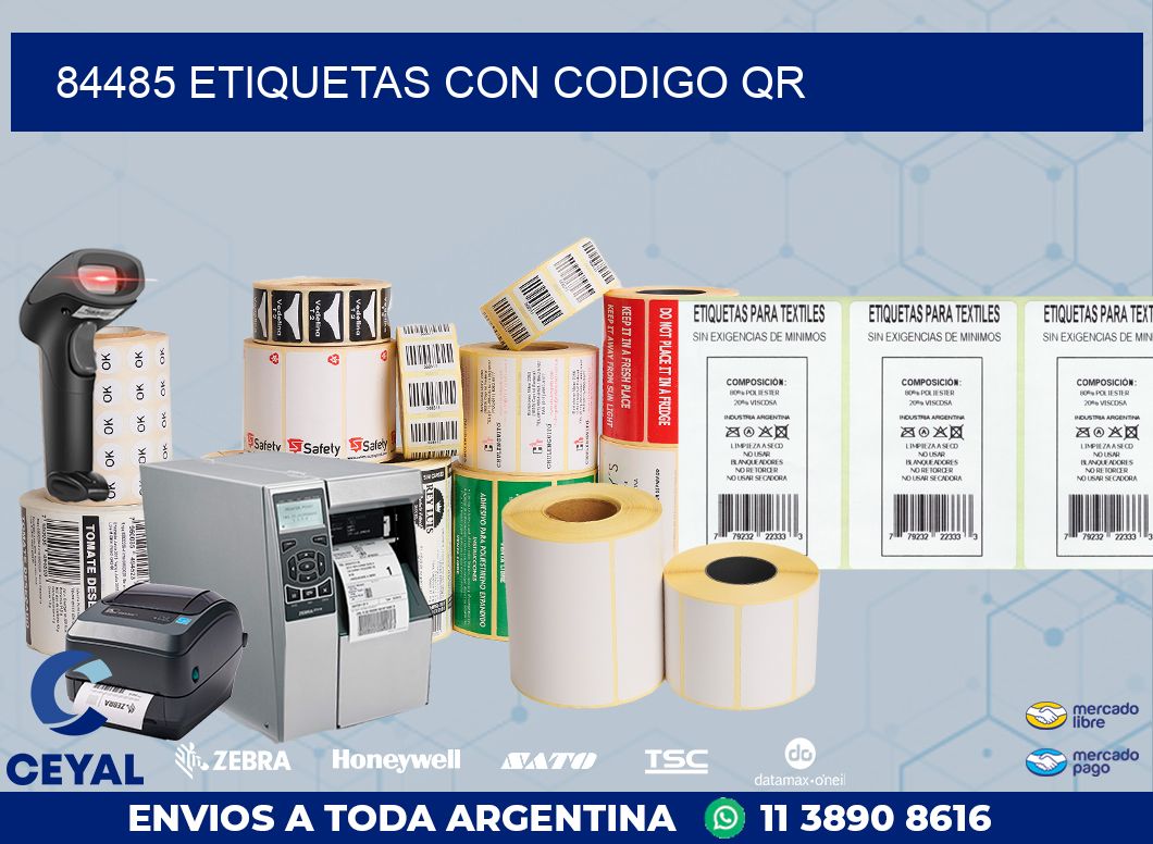 84485 ETIQUETAS CON CODIGO QR