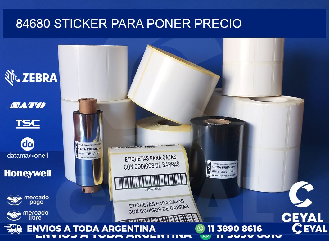 84680 STICKER PARA PONER PRECIO