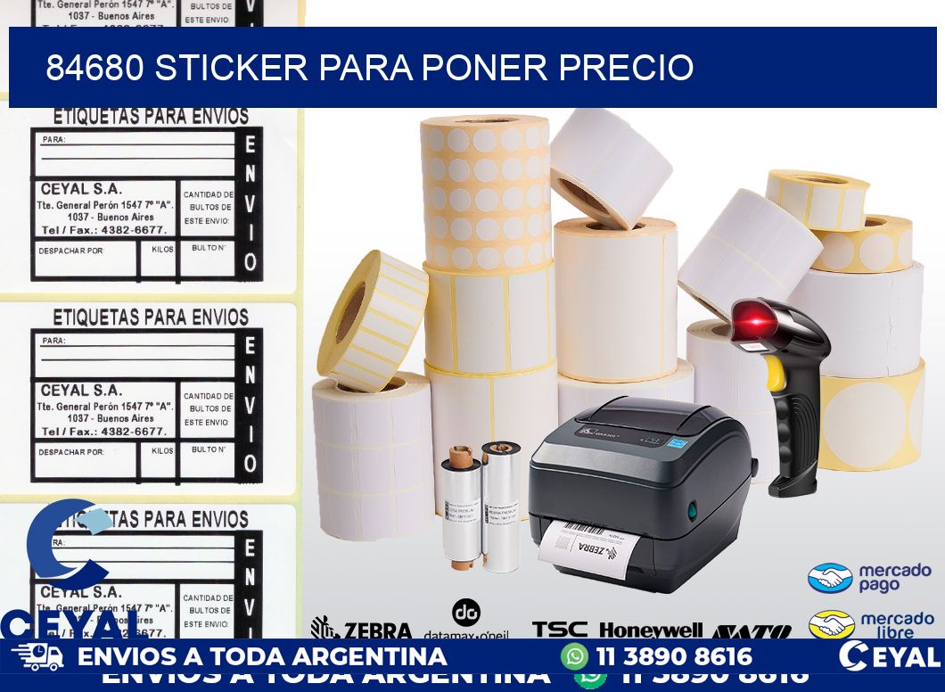 84680 STICKER PARA PONER PRECIO