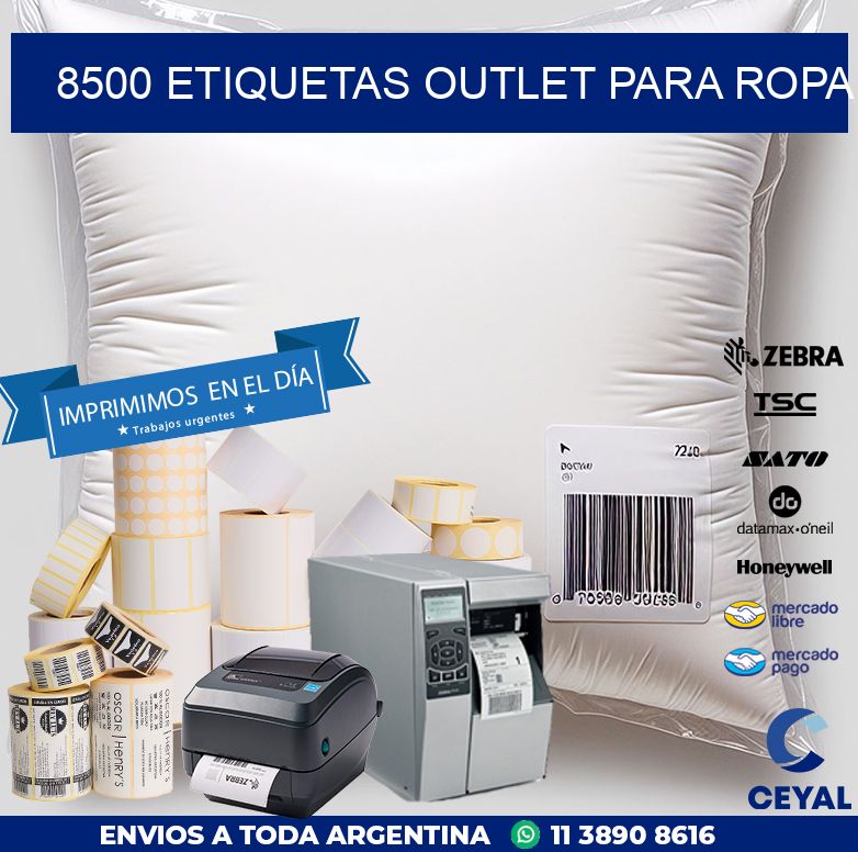 8500 ETIQUETAS OUTLET PARA ROPA