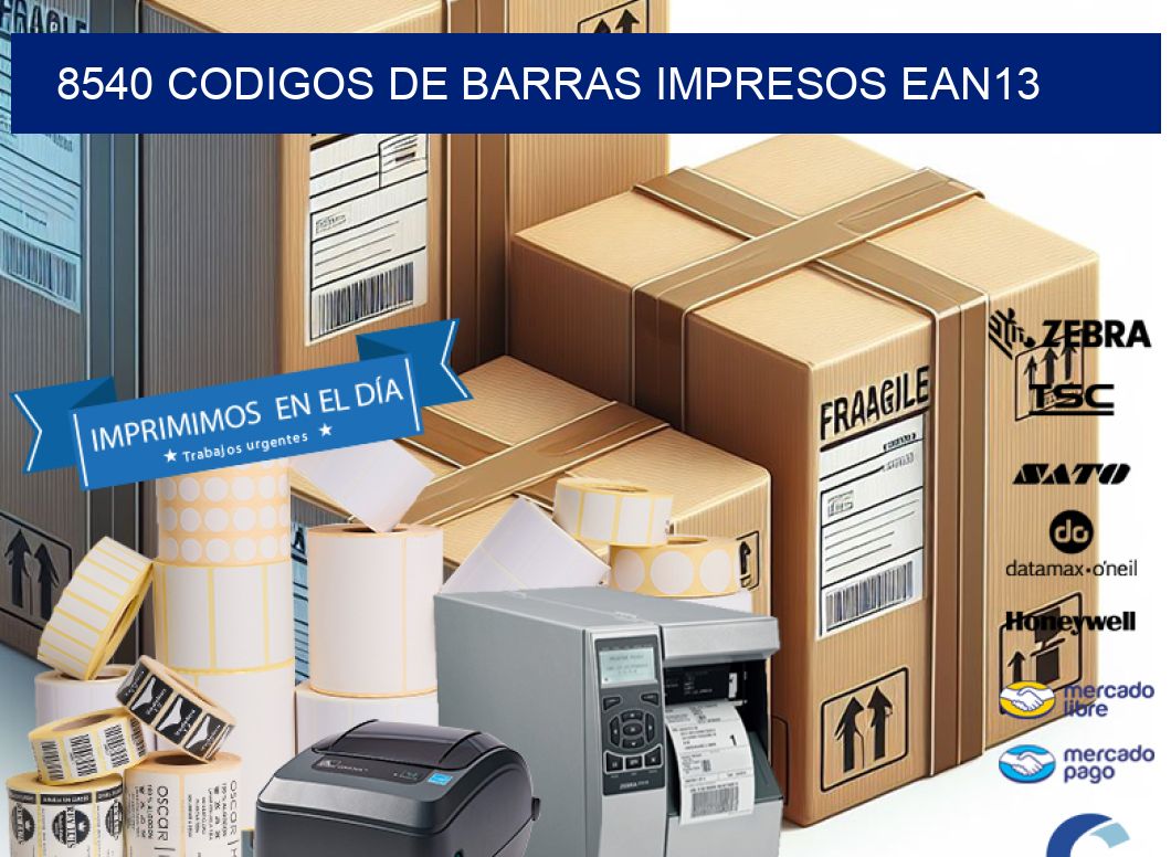 8540 codigos de barras impresos ean13