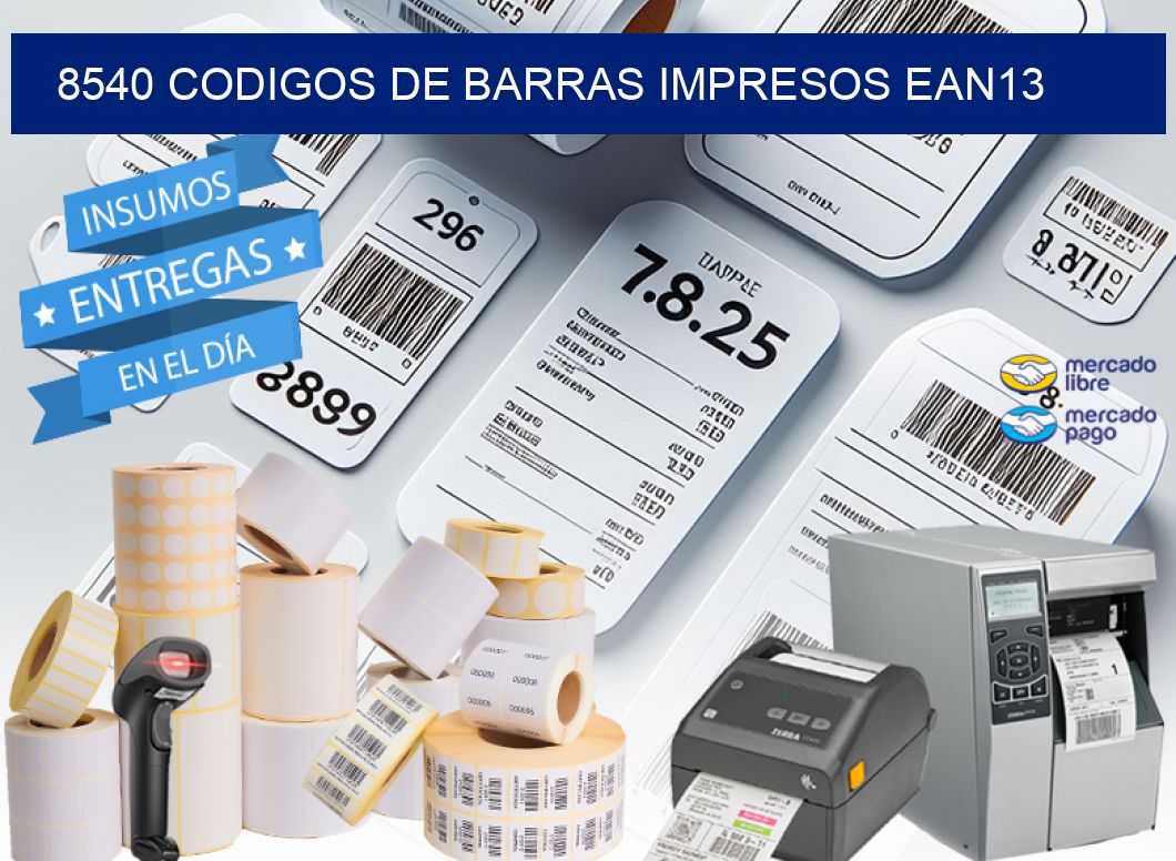 8540 codigos de barras impresos ean13