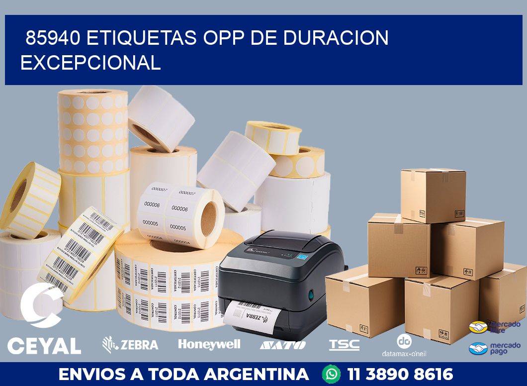 85940 ETIQUETAS OPP DE DURACION EXCEPCIONAL