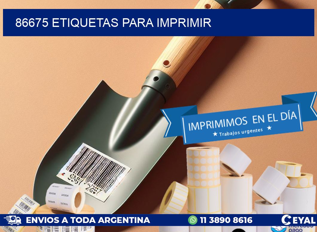 86675 ETIQUETAS PARA IMPRIMIR