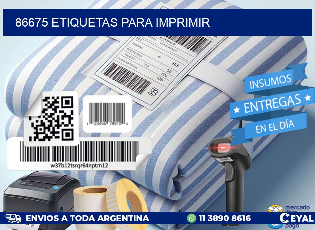 86675 ETIQUETAS PARA IMPRIMIR