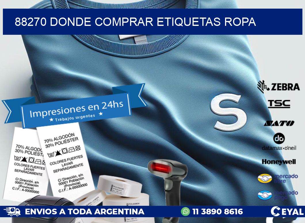 88270 DONDE COMPRAR ETIQUETAS ROPA