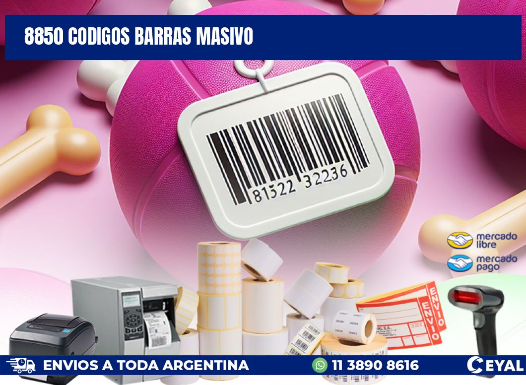 8850 CODIGOS BARRAS MASIVO