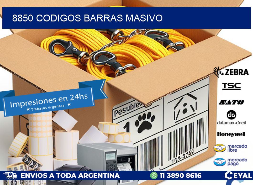 8850 CODIGOS BARRAS MASIVO