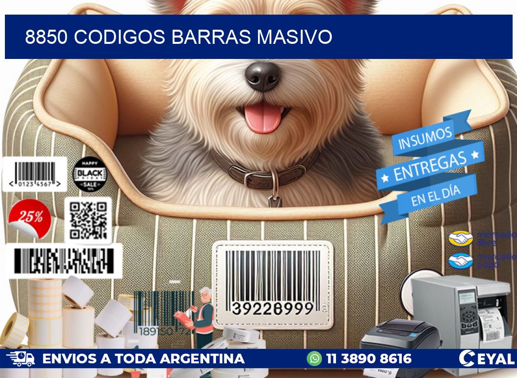 8850 CODIGOS BARRAS MASIVO