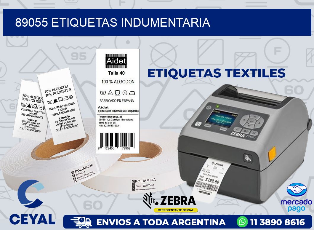 89055 ETIQUETAS INDUMENTARIA