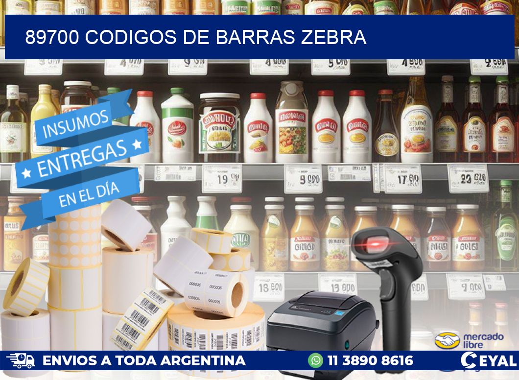 89700 codigos de barras zebra