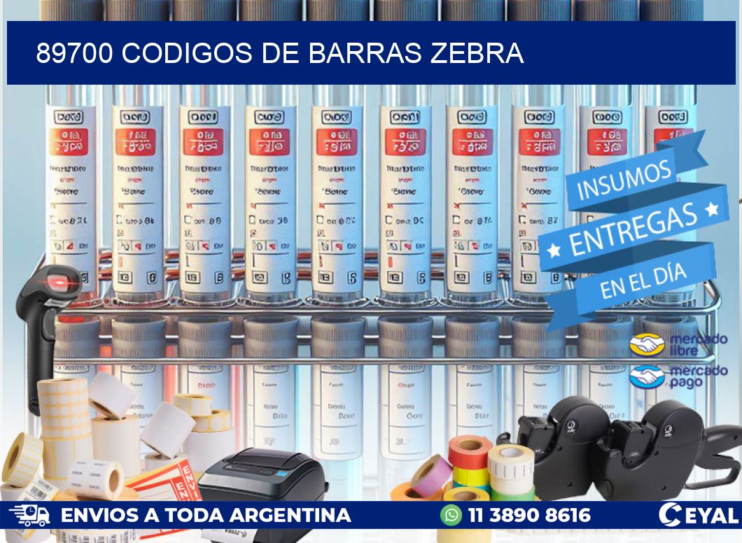 89700 codigos de barras zebra