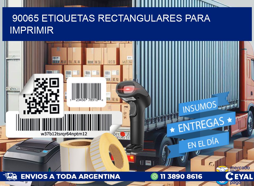 90065 etiquetas rectangulares para imprimir