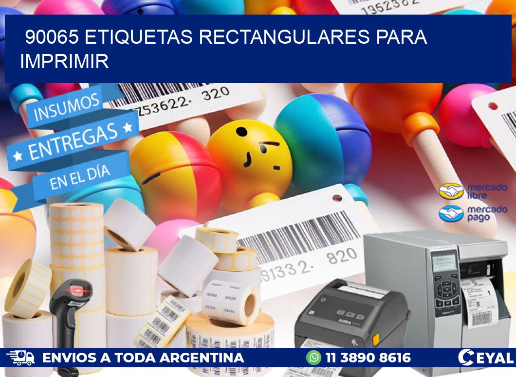 90065 etiquetas rectangulares para imprimir