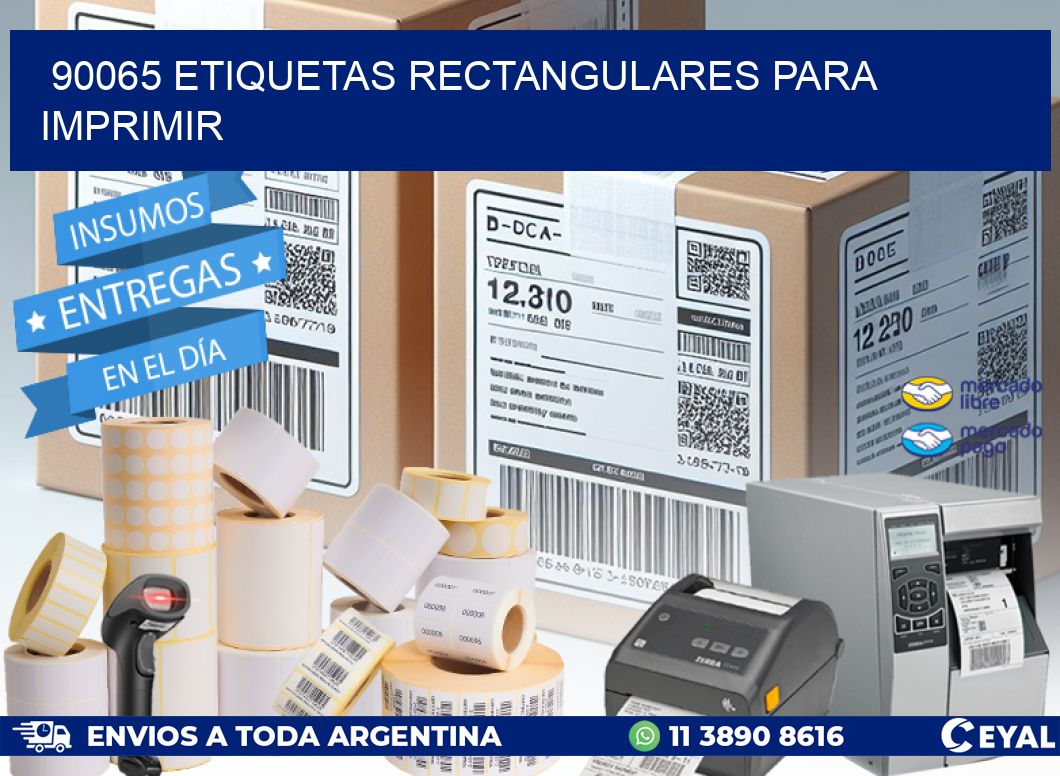 90065 etiquetas rectangulares para imprimir