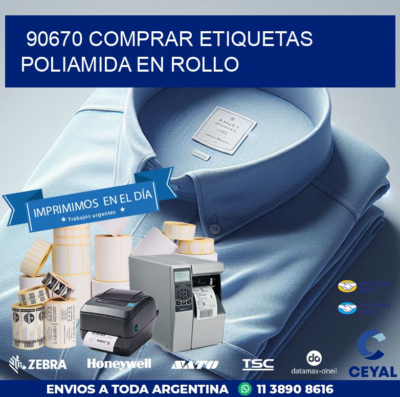90670 COMPRAR ETIQUETAS POLIAMIDA EN ROLLO