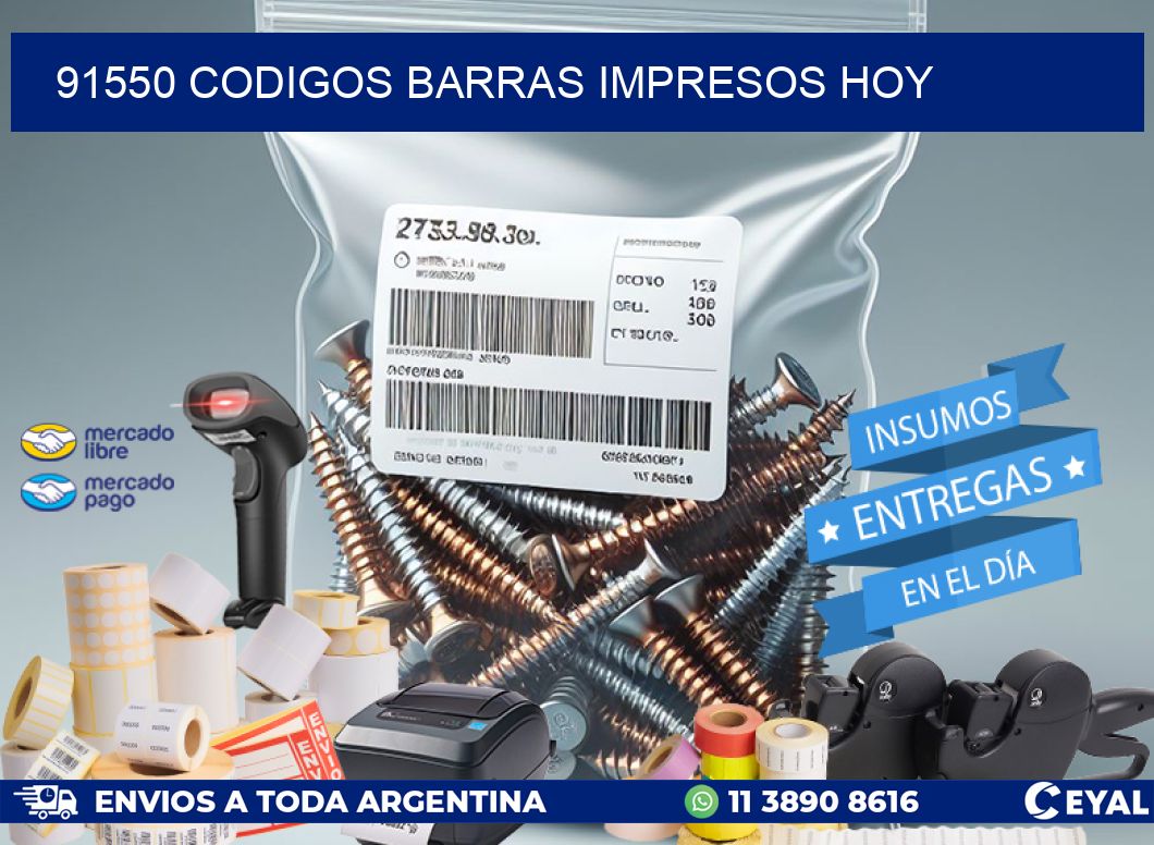 91550 CODIGOS BARRAS IMPRESOS HOY