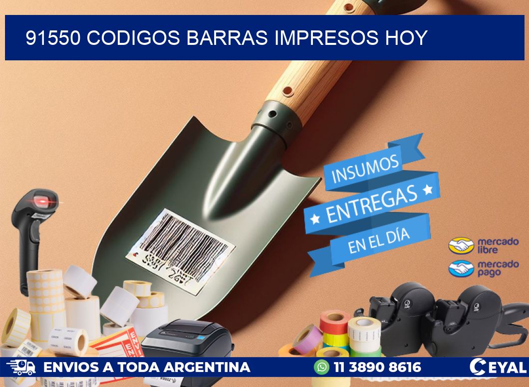 91550 CODIGOS BARRAS IMPRESOS HOY