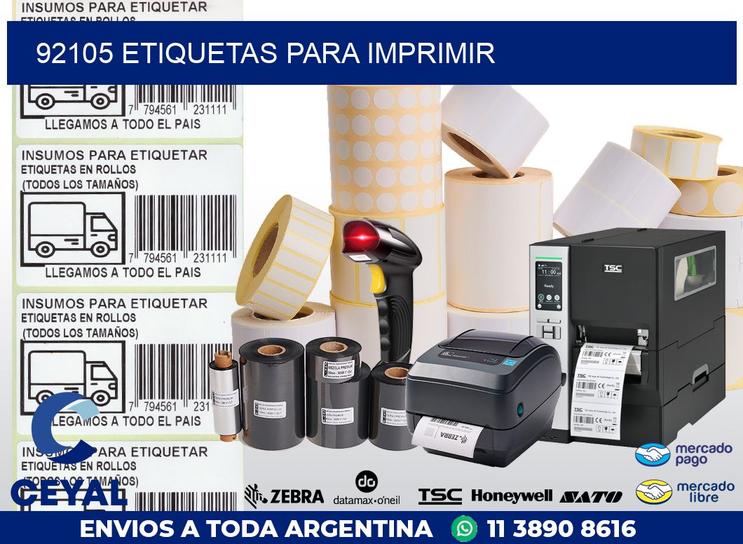 92105 ETIQUETAS PARA IMPRIMIR