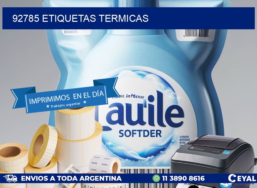 92785 ETIQUETAS TERMICAS