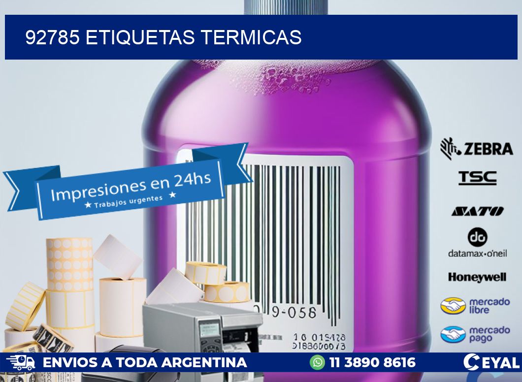 92785 ETIQUETAS TERMICAS