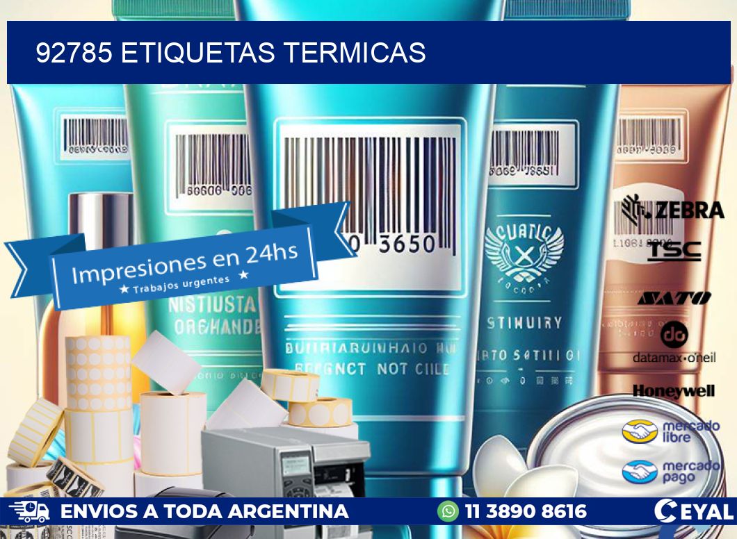 92785 ETIQUETAS TERMICAS