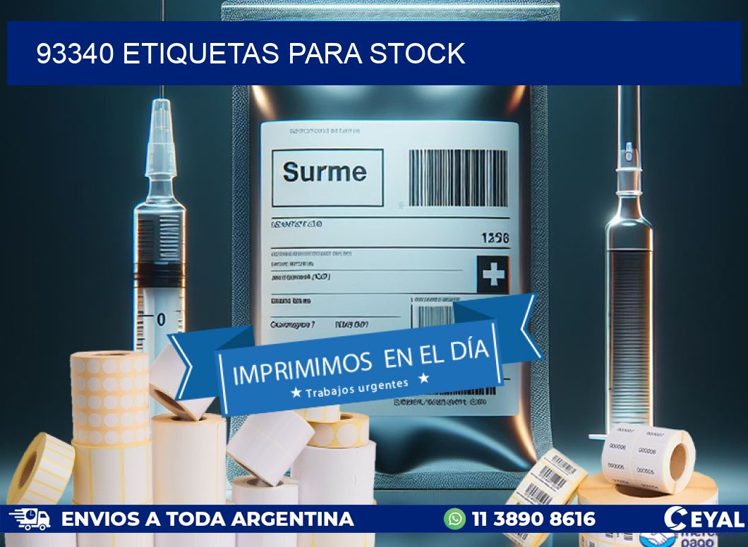 93340 ETIQUETAS PARA STOCK
