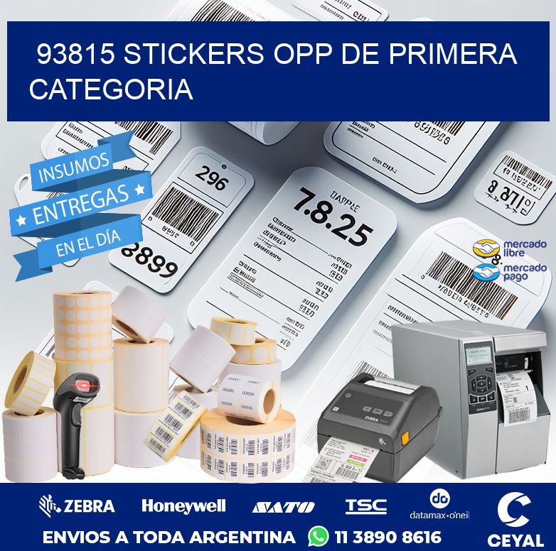 93815 STICKERS OPP DE PRIMERA CATEGORIA