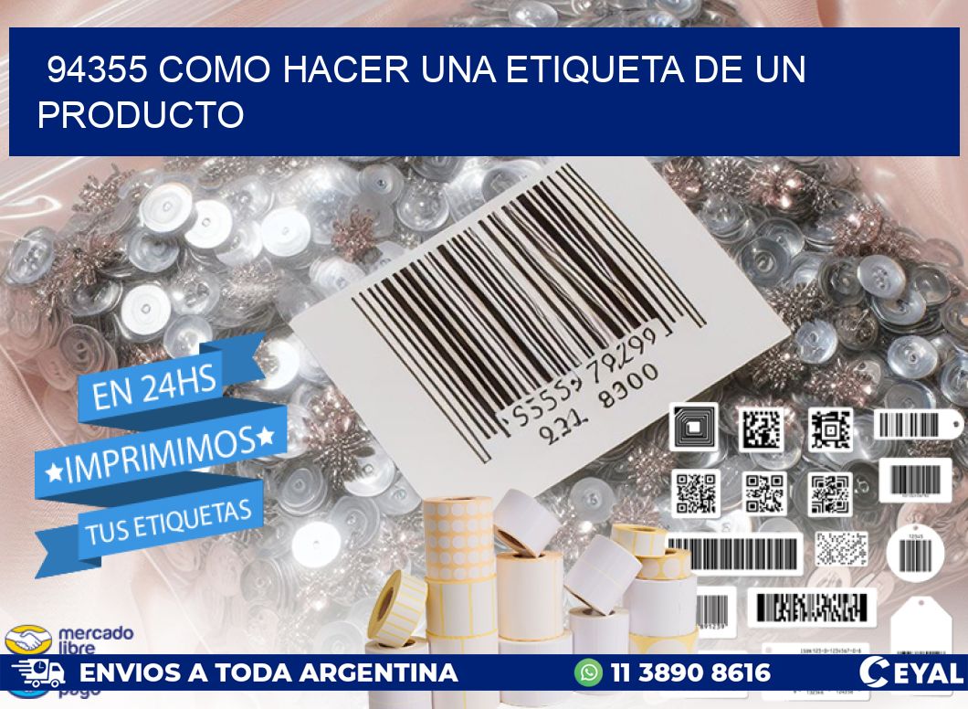 94355 como hacer una etiqueta de un producto
