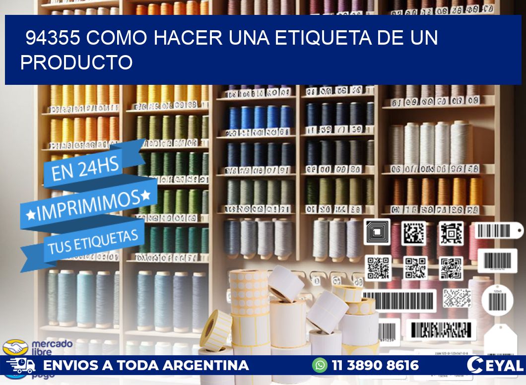 94355 como hacer una etiqueta de un producto