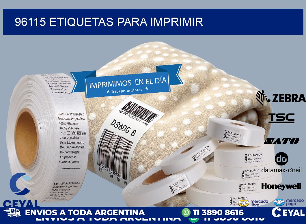 96115 ETIQUETAS PARA IMPRIMIR