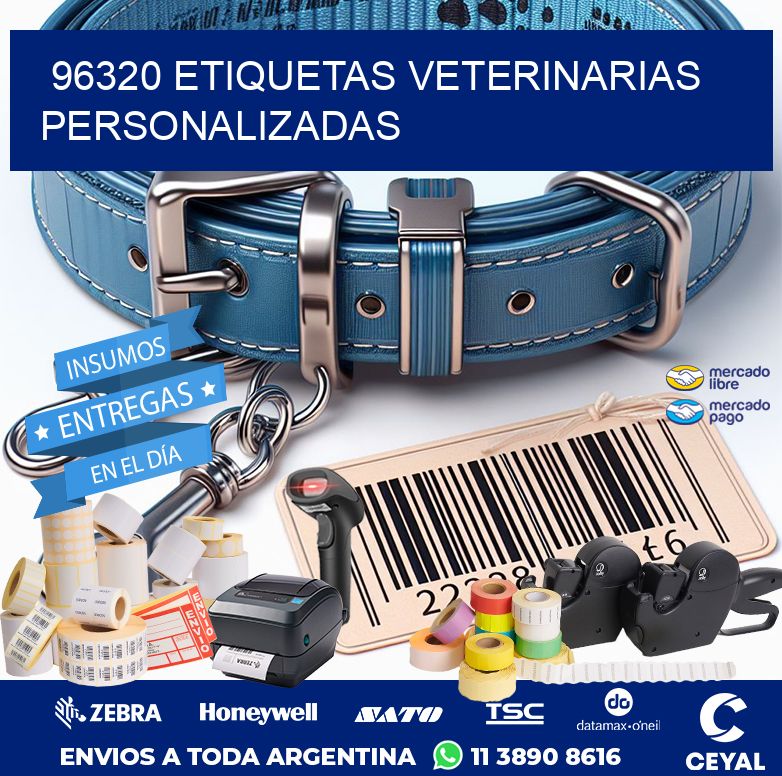 96320 ETIQUETAS VETERINARIAS PERSONALIZADAS