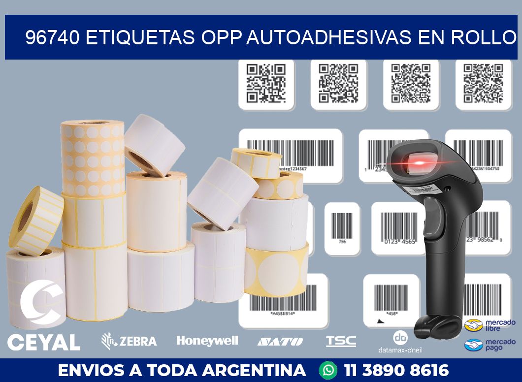 96740 ETIQUETAS OPP AUTOADHESIVAS EN ROLLO