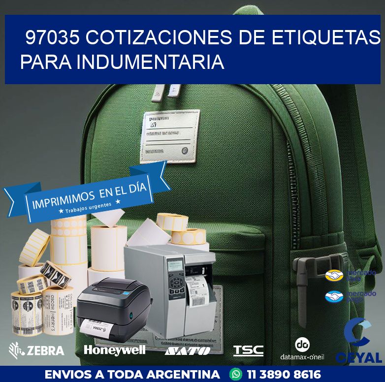 97035 COTIZACIONES DE ETIQUETAS PARA INDUMENTARIA