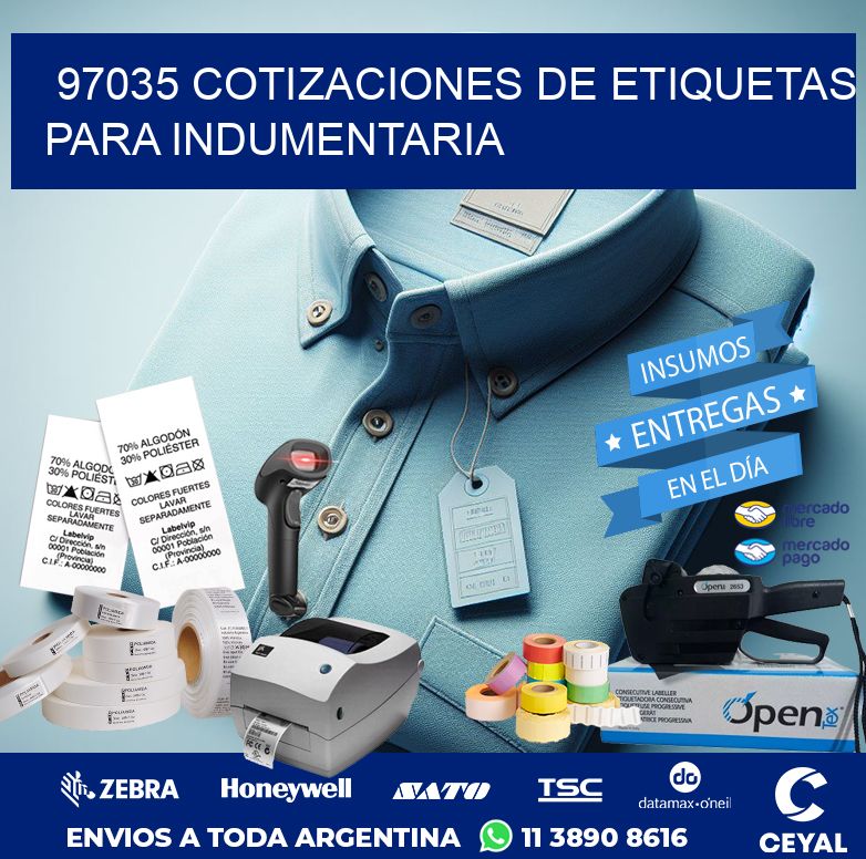 97035 COTIZACIONES DE ETIQUETAS PARA INDUMENTARIA