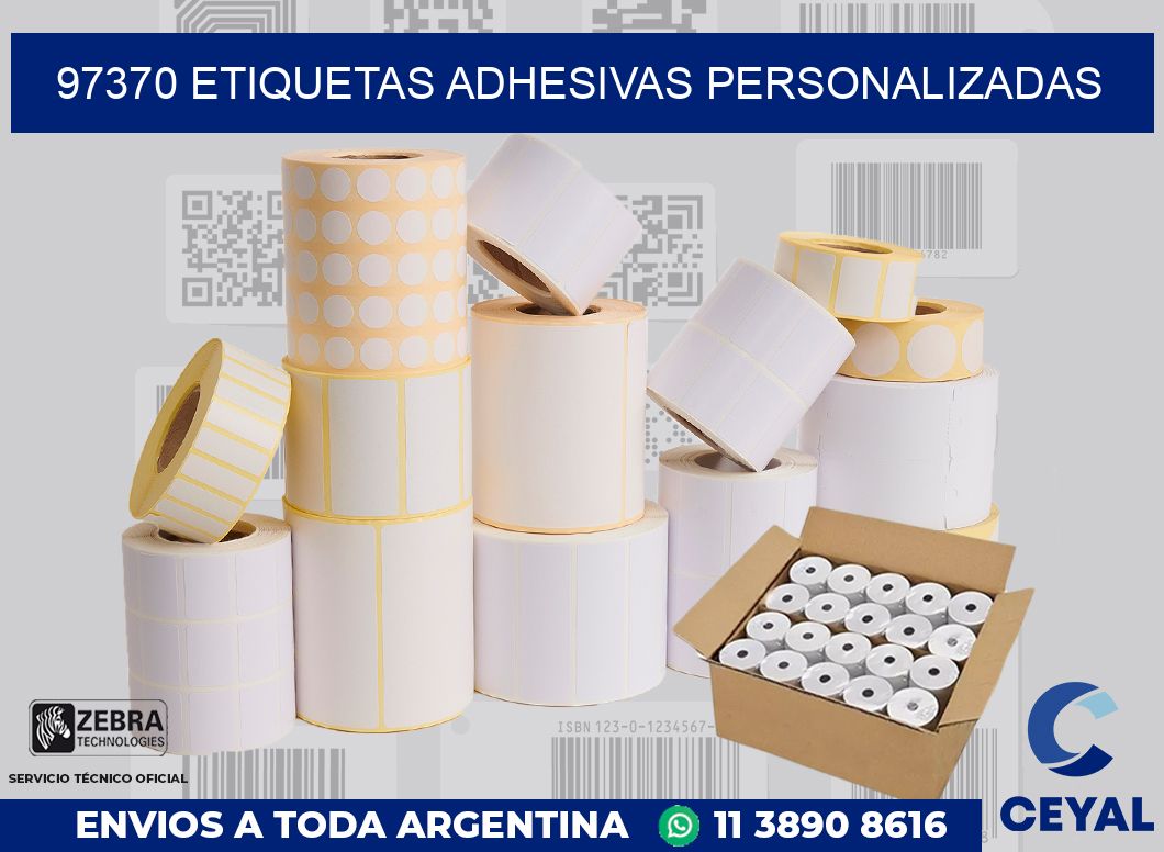 97370 etiquetas adhesivas personalizadas