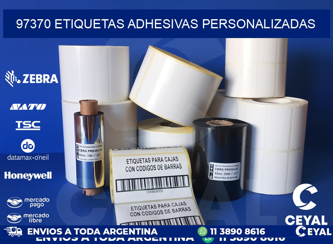 97370 etiquetas adhesivas personalizadas