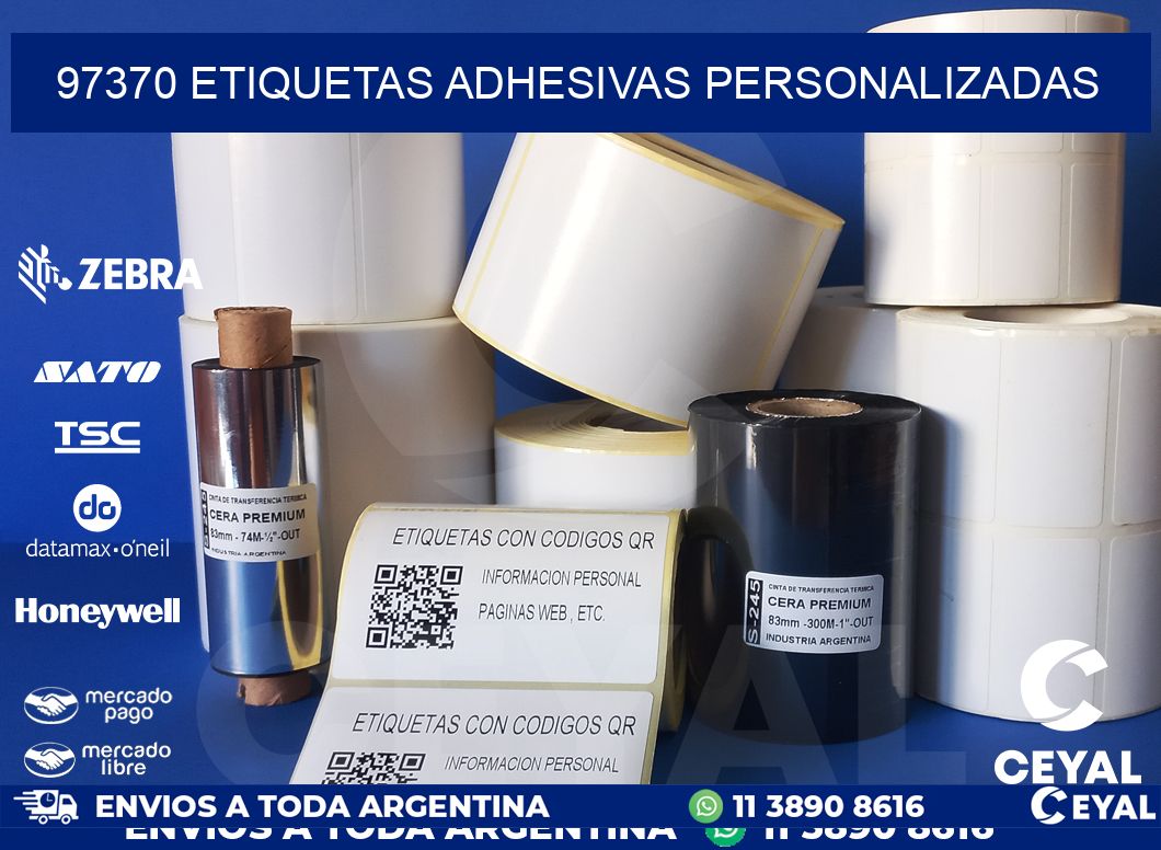 97370 etiquetas adhesivas personalizadas